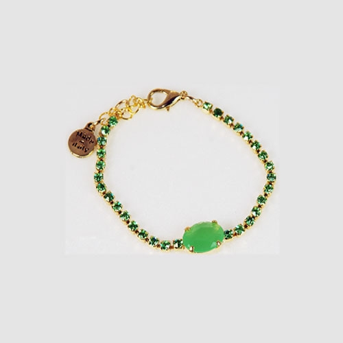 CRYSTAL AND METAL BRACELET - MADE IN ITALY