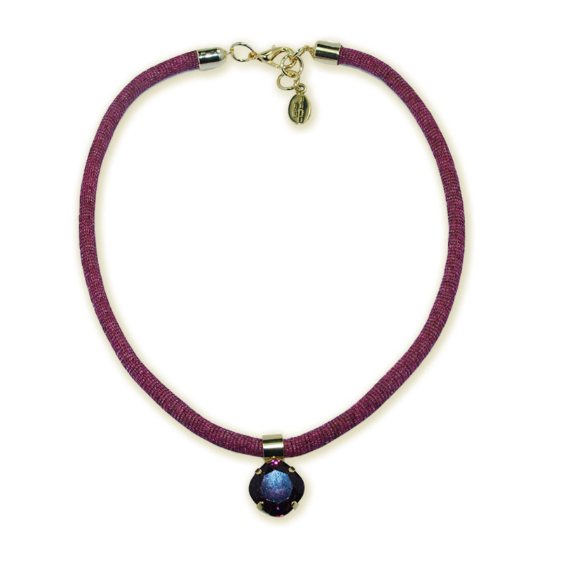 METAL AND STONE NECKLACE - MADE IN ITALY