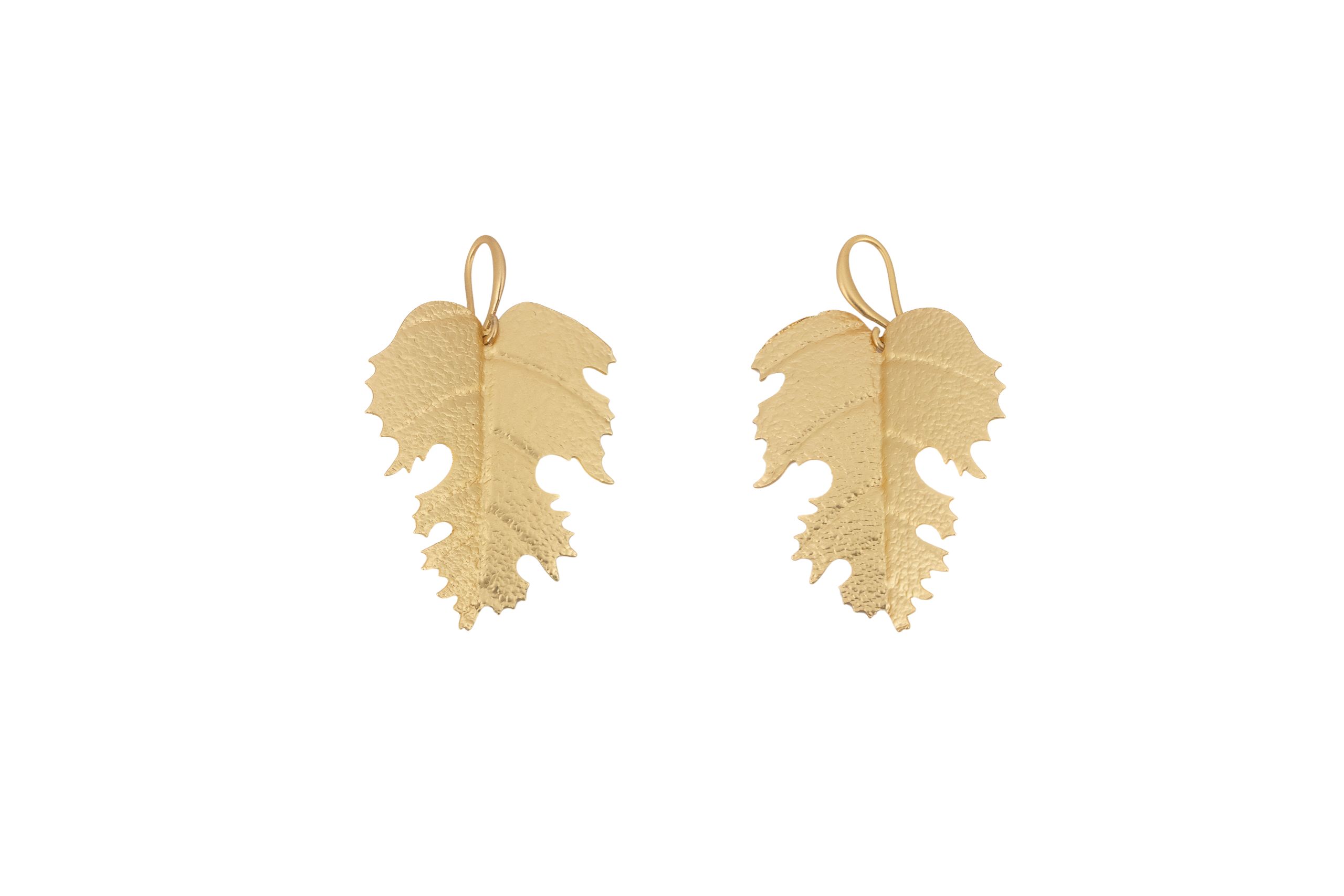 brass earring foglia